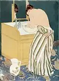 ماري كاسات، امرأة تستحم،ق. 1890–1891