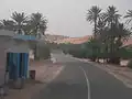 طريق في موريتانيا يصل بين المدن.