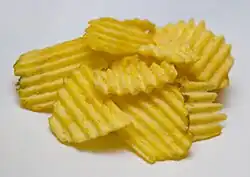 رقائق شبس مغضَّنة