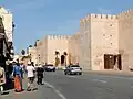 الأسوار الشمالية الغربية للقصبة على حافة المدينة