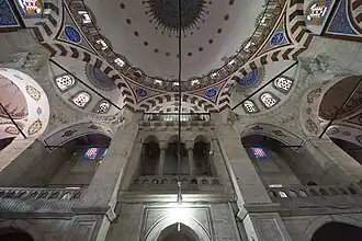 قبة جامع مسيح محمد باشا من الداخل