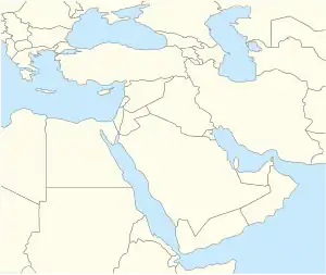 ثقافة كبارية على خريطة الشرق الأوسط