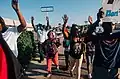 Protesters in Ferguson