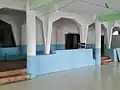 الرواق الداخلي بين المسجد القديم (الأمامي) وامتداده (منطقة القرميد).