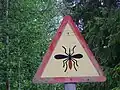 Finland: mosquito swarms.