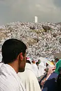جبل عرفة أثناء الحج.