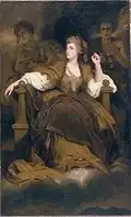 Sarah Siddons as the Tragic Muse, painting at مكتبة هنتنغتون، سان مارينو (كاليفورنيا)