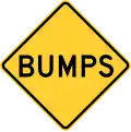 New Jersey bumps sign.