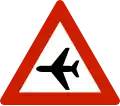 Norway low flying aircraft sign.