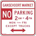 No parking with restrictions and localized, New York City
