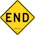 U.S. (New York City): roadway ends.