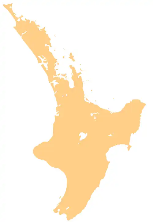 البهائية في نيوزيلندا على خريطة North Island