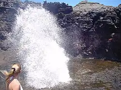 Nakalele blowhole, located near Nakalele Point in north western ماوي (جزيرة), Hawaii.