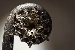 Crozier head with floral cluster, English, late 12th century