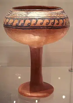 كأس خزفي من مَلوة ، 1300 قبل الميلاد