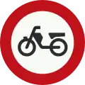 C13: No access for mopeds, motor-assisted bicycles or motor-powered invalid carriages