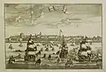 السفن التجارية الهولندية حوالي 1680.