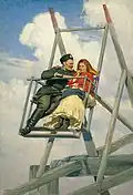 في البلانكوار (1888) (بالفرنسية: Sur la balançoire)
