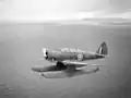 Royal Norwegian Navy Air Service Northrop N-3PB in flight over the North Atlantic Ocean.