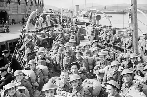 إخلاء الجنود البريطانيين عام 1940
