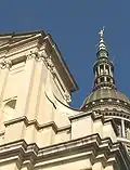 Prospetto della basilica e cupola (part