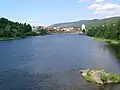 Numedalslågen عبر Kongsberg