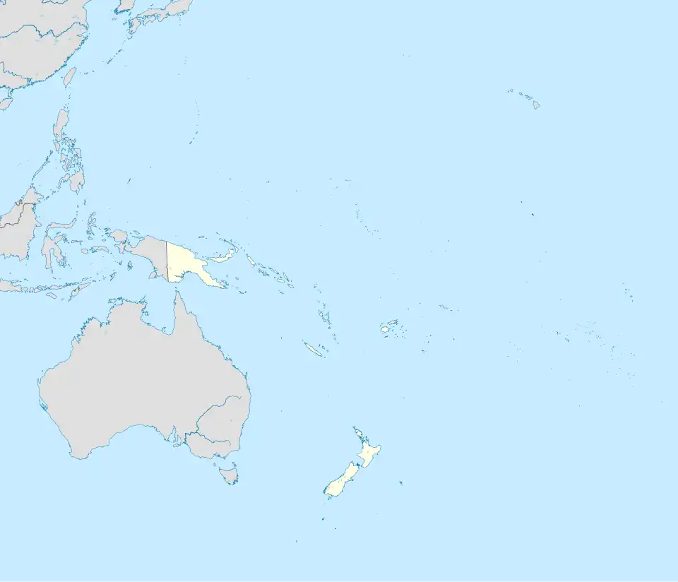 دوري أبطال أوقيانوسيا 2020 على خريطة Oceania