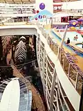 The ship's swimming pool area.