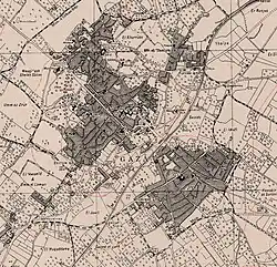 A map of Gaza Old City in 1931.