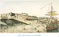 الحصن من جهة النهر، 1786