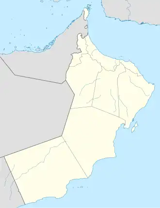 ولاية مصيرة على خريطة عمان