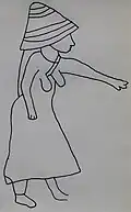 رسم إعدادي لامرأة