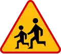 Poland children crossing sign.