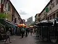 تم تسمية Pagoda Street باسم المعبد الهندوسي، معبد سري ماريامان ماريانمان، الذي يقع في نهاية شارع الجسر الجنوبي في الشارع.