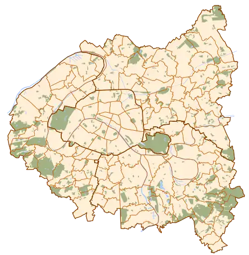 الألعاب الأولمبية الصيفية 2024 على خريطة Paris and inner ring