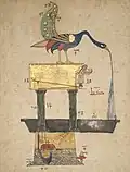 نافورة طاووس هايدروليكية
