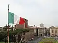 علم إيطاليا ثلاثي الألوان.
