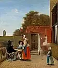 لوحة الفناء الهولندي&nbsp;[الإنجليزية] للرسام بيتر دي هوخ، وهي محفوظة في المعرض الوطني للفنون في واشنطن بالولايات المتحدة الأمريكية.