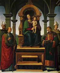 لوحة للرسام Perugino Decemviri Altarpiece, 193 x 165&nbsp;cm