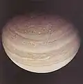Jupiter polar region from 1,079,000&nbsp;km