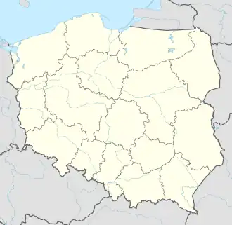 معسكر اعتقال مونوفيتس على خريطة Poland