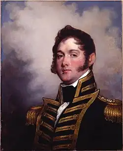 Portrait of أوليفر هازارد بيري لـ غلبرت ستيوارت, 1818.