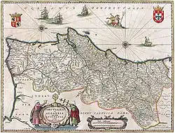 Map of Portugal from 1647
