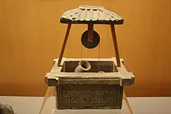 نموذج الفخار من  حسنا من مملكة هان (202 قبل الميلاد - 220 م)