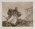 اللوحة 77: لعل ينقطع الحبل! (بالإسبانية: Que se rompe la cuerda!). كان رجل الدين في الرسم التحضيرى هو البابا.