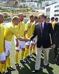 منتخب الفاتيكان لكرة القدم؛ تحظى لعبة كرة القدم بشعبيَّة هائلة في العالم الكاثوليكي.