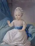 لويزا وهي صغيرة عام 1771, رسمت في قلعة روسينبورغ