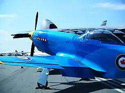 طائرة من طراز موستناج P-51 في معرض أبوتسفورد الدولي للطيران