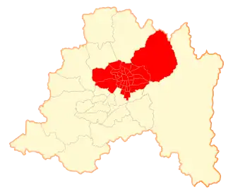 Location in the Santiago Metropolitan Region