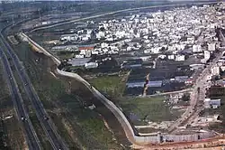 صورة من الجو لقلقيلية